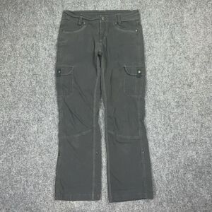 Kuhl Pants Womens Size 8 Gray Cargo Hiking Roll Hem Outdoor Casual